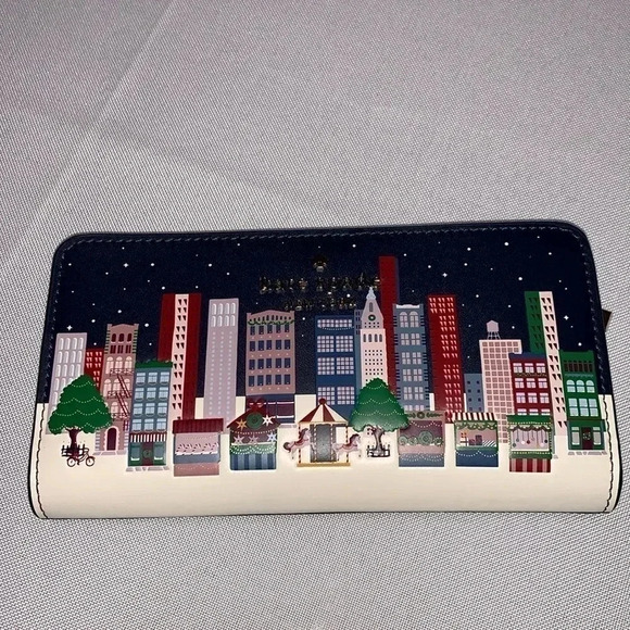 Kate Spade Wallet, ❄️ Winter Scene ❄️NWOT. - Picture 1 of 3